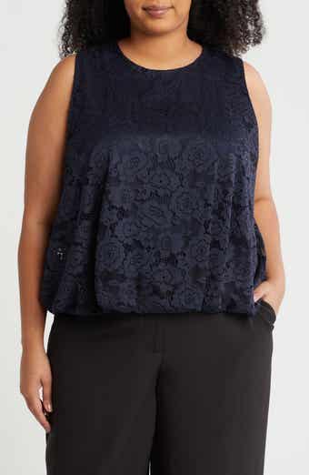 Lace Bubble Hem Tank