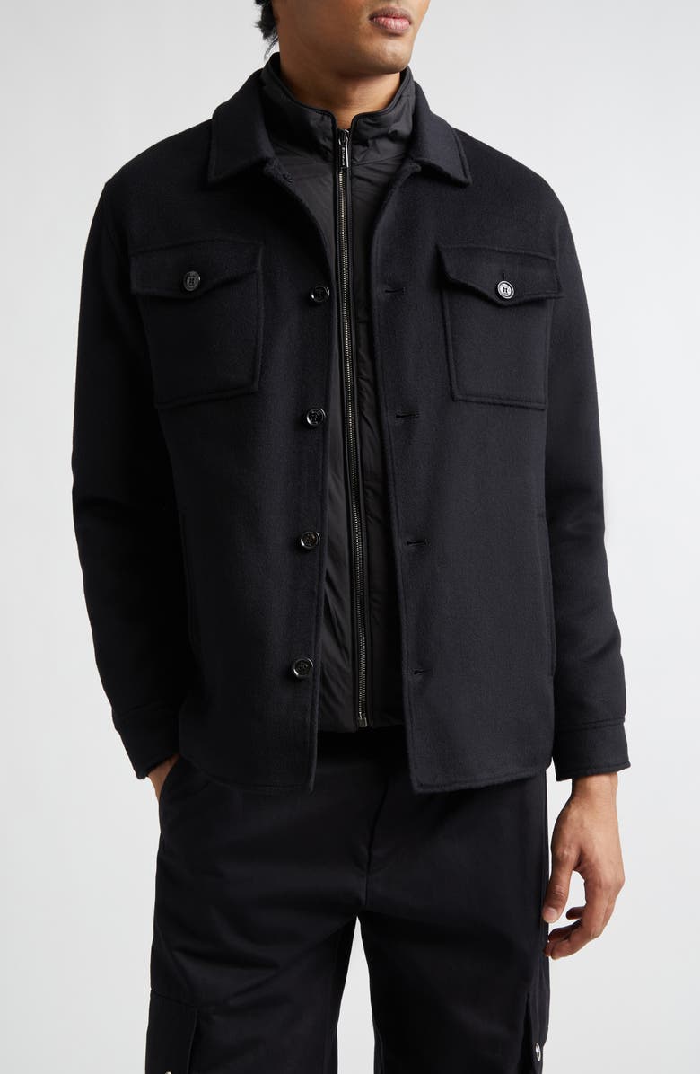 MooRER Dossi Wool & Cashmere Jacket, Main, color, Nero