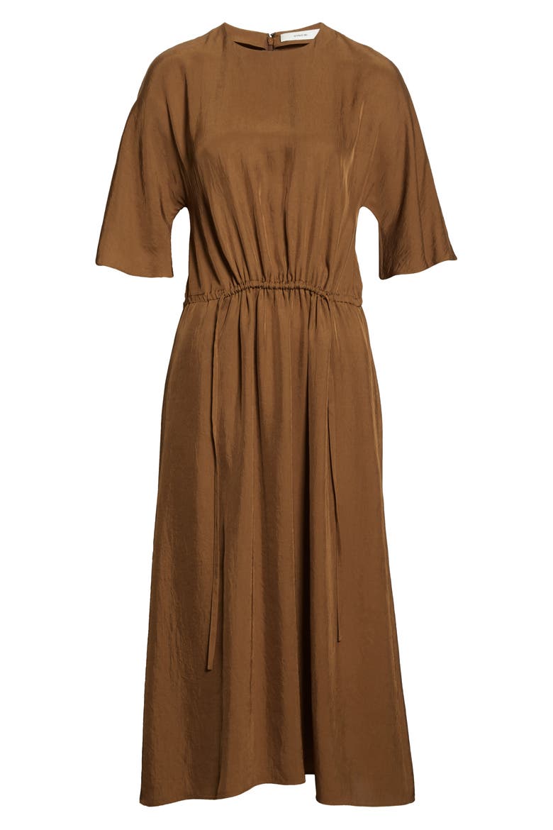 Short Sleeve T-Shirt Dress, Alternate, color, PALO SANTO