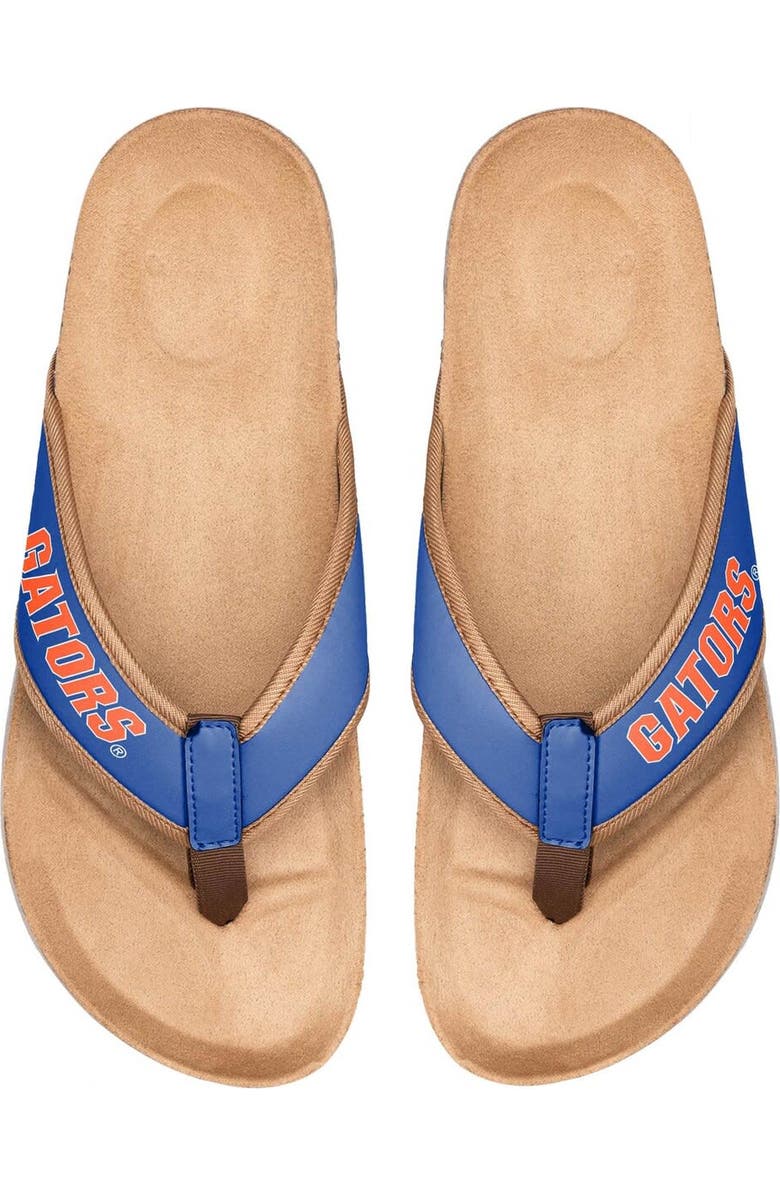 FOCO Men's FOCO Florida Gators Cork Flip Flops, Main, color,