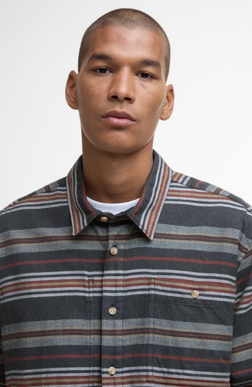 Barbour Bowscale Blanket Stripe Cotton Button-up Shirt In Multi