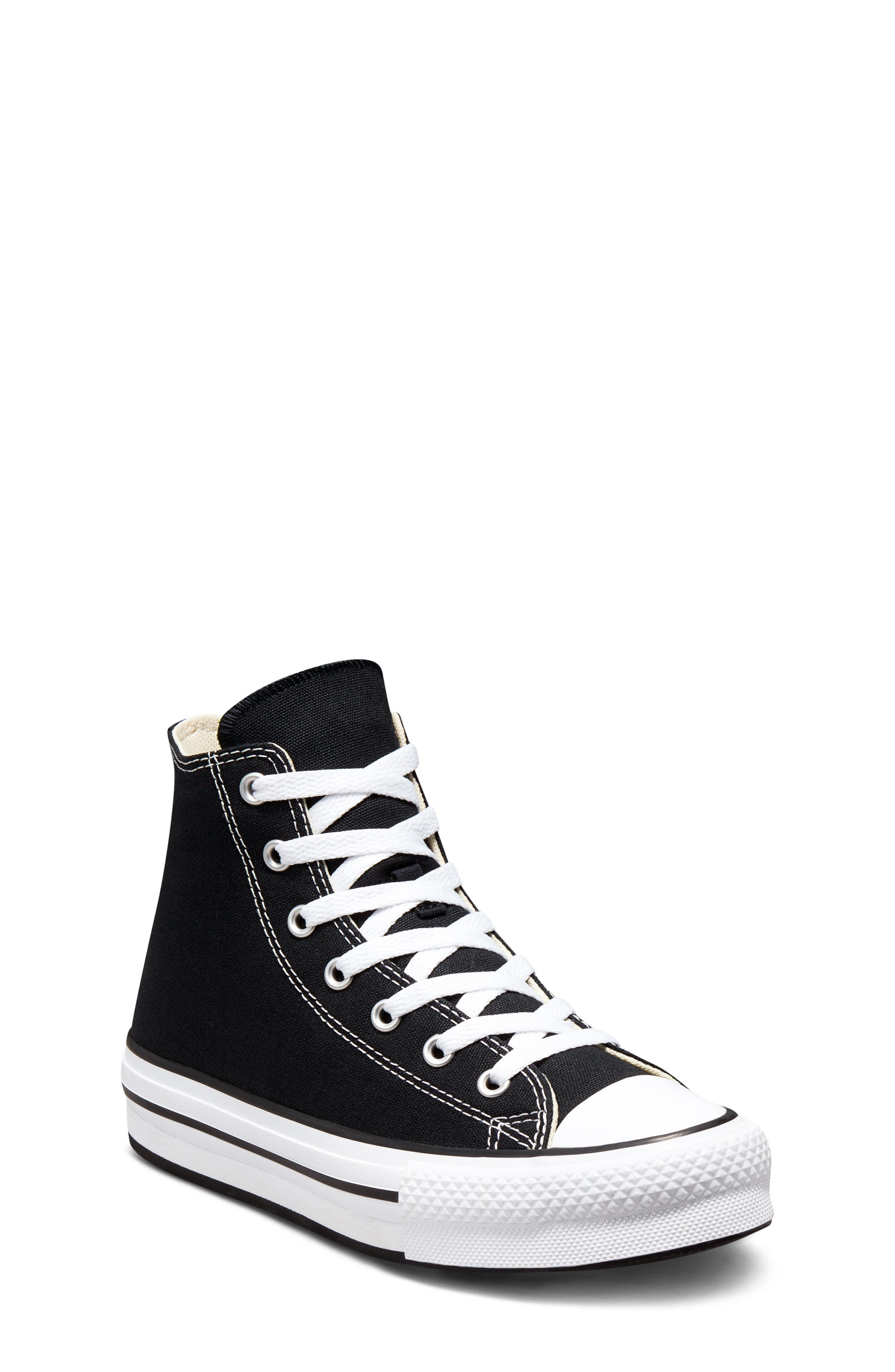 Converse Chuck Taylor<sup>®</sup> All Star<sup>®</sup> EVA Lift High Top Sneaker, Main, color, Black/ White/ Black