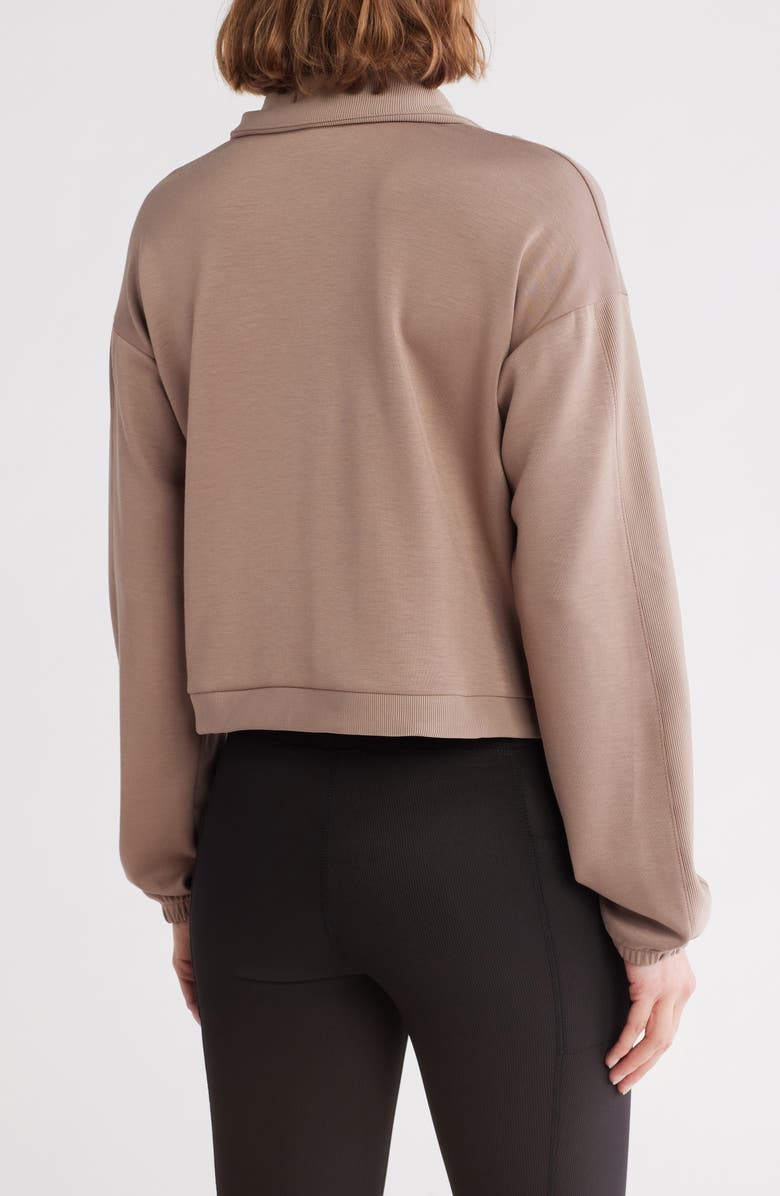 Jessica Simpson Soft Luxe Ribbed Quarter Zip Jacket, Alternate, color, 