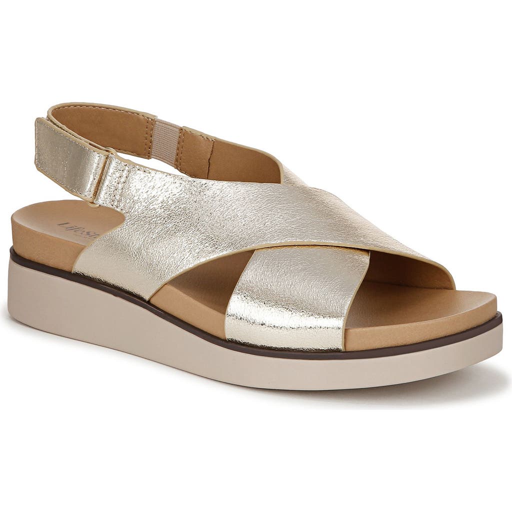 LIFESTRIDE LIFESTRIDE GEORGINA SLINGBACK PLATFORM WEDGE SANDAL