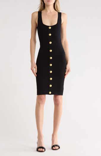 L'AGENCE Soleil Button Knit Dress