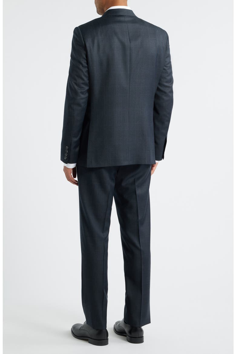 Milano Regular Fit Charcoal Grey Plaid Super 130s Wool Twill Suit, Alternate, color, CHARCOAL