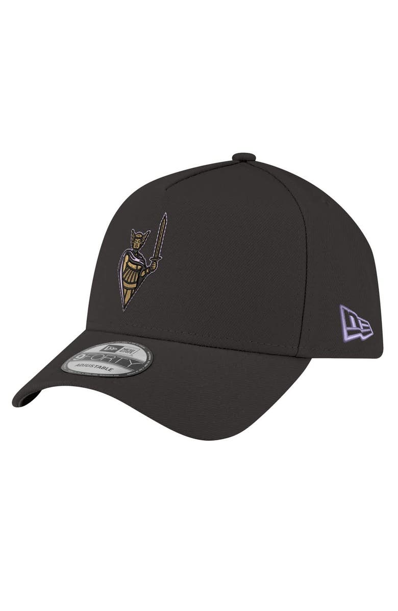 New Era Men's New Era  Eclipse Black Golden State Valkyries Core Logo A-Frame 9FORTY Adjustable Hat, Main, color, Eclipse Black