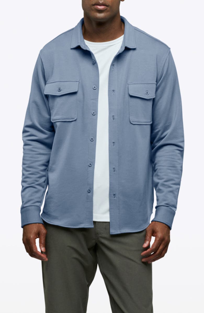 Cuts Hyperloop Overshirt, Main, color, Cadet Blue