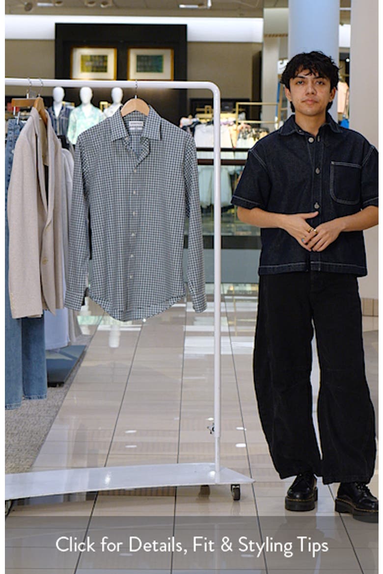 Ashborne Signature Trim Fit Cotton Check Dress Shirt video