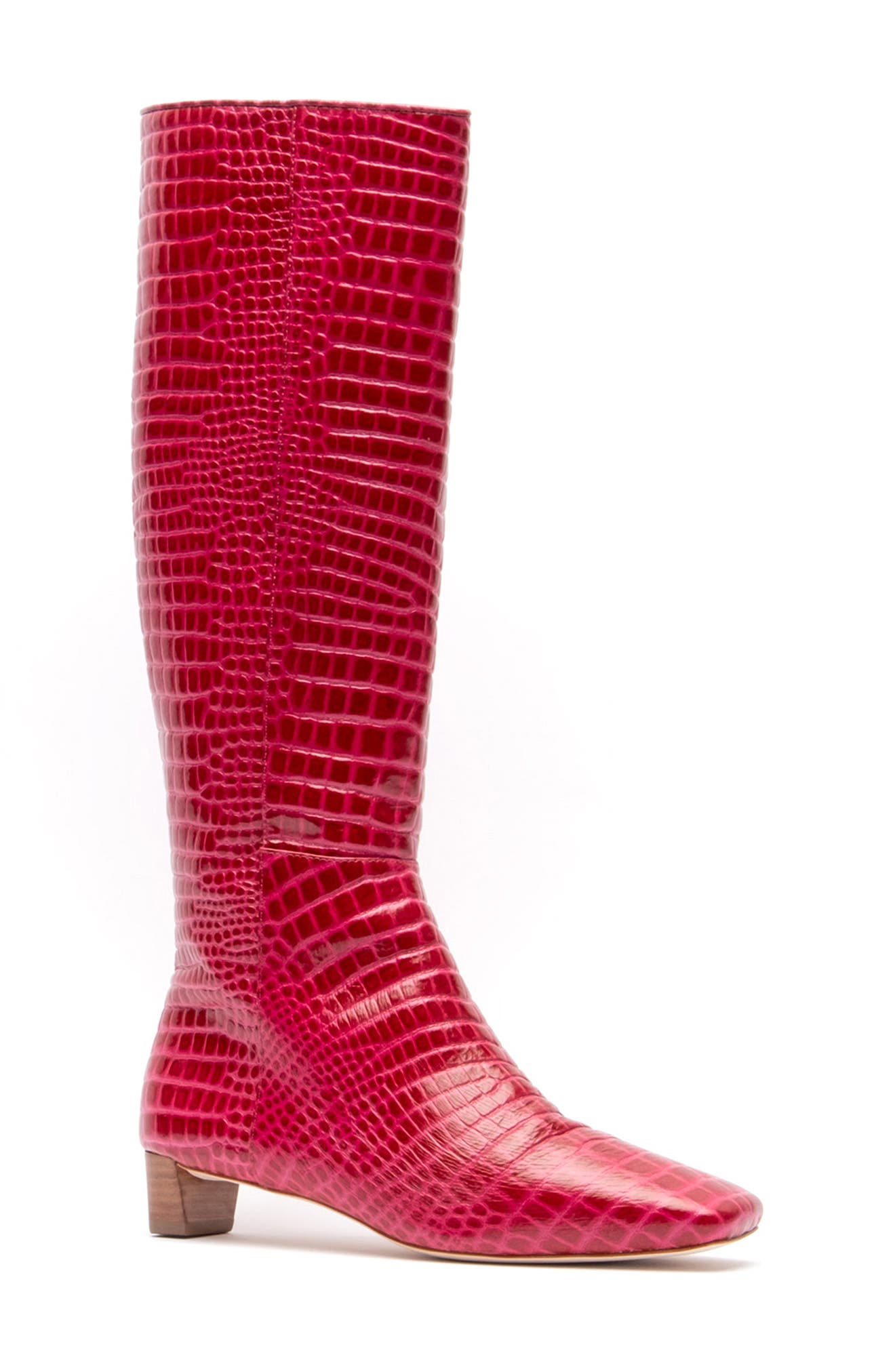 Mackie Knee High Boot, Main, color, BERRYDNU