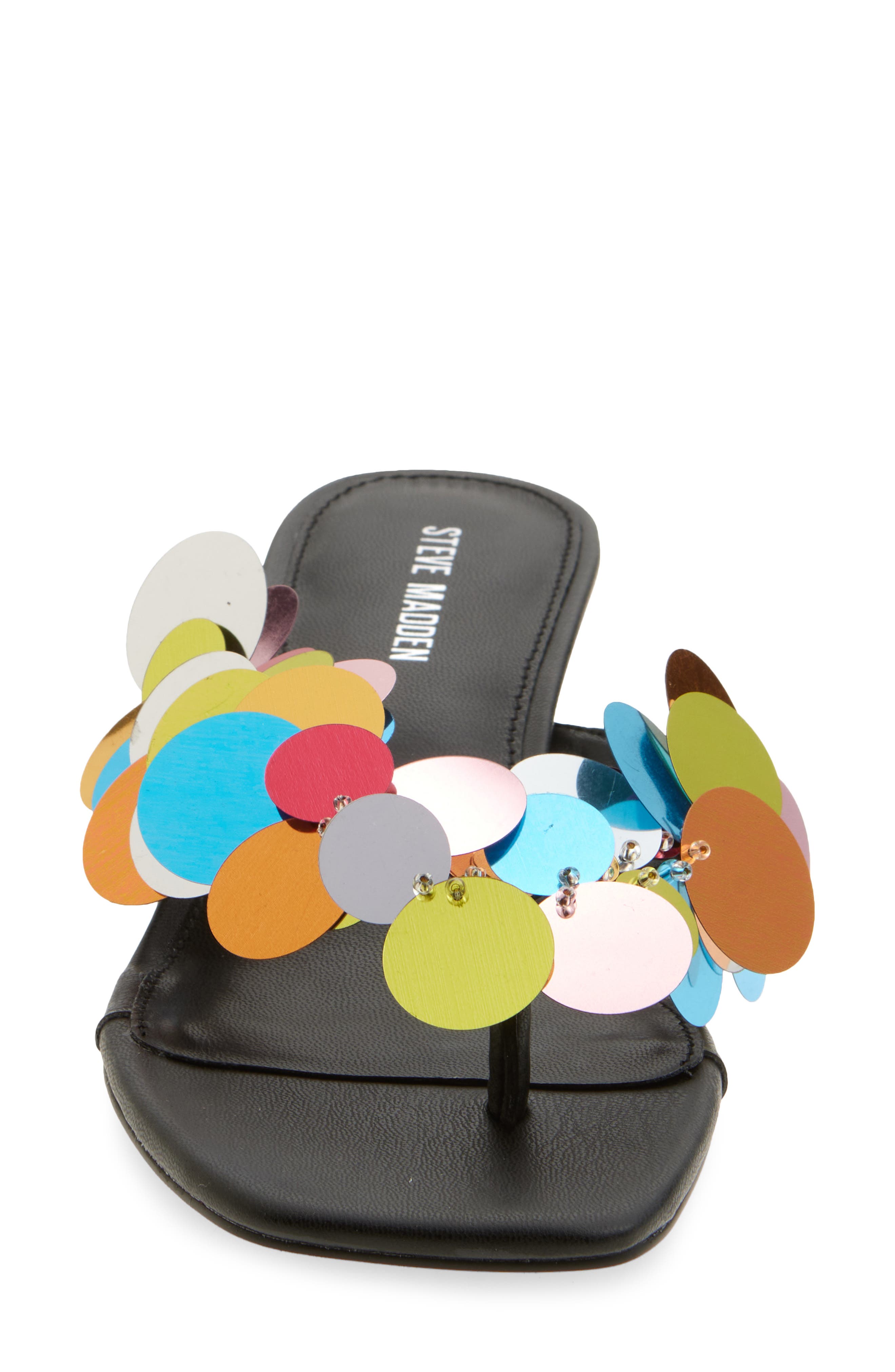 Steve Madden Tracie Pailette Flip Flop, Alternate, color, Bright Multi