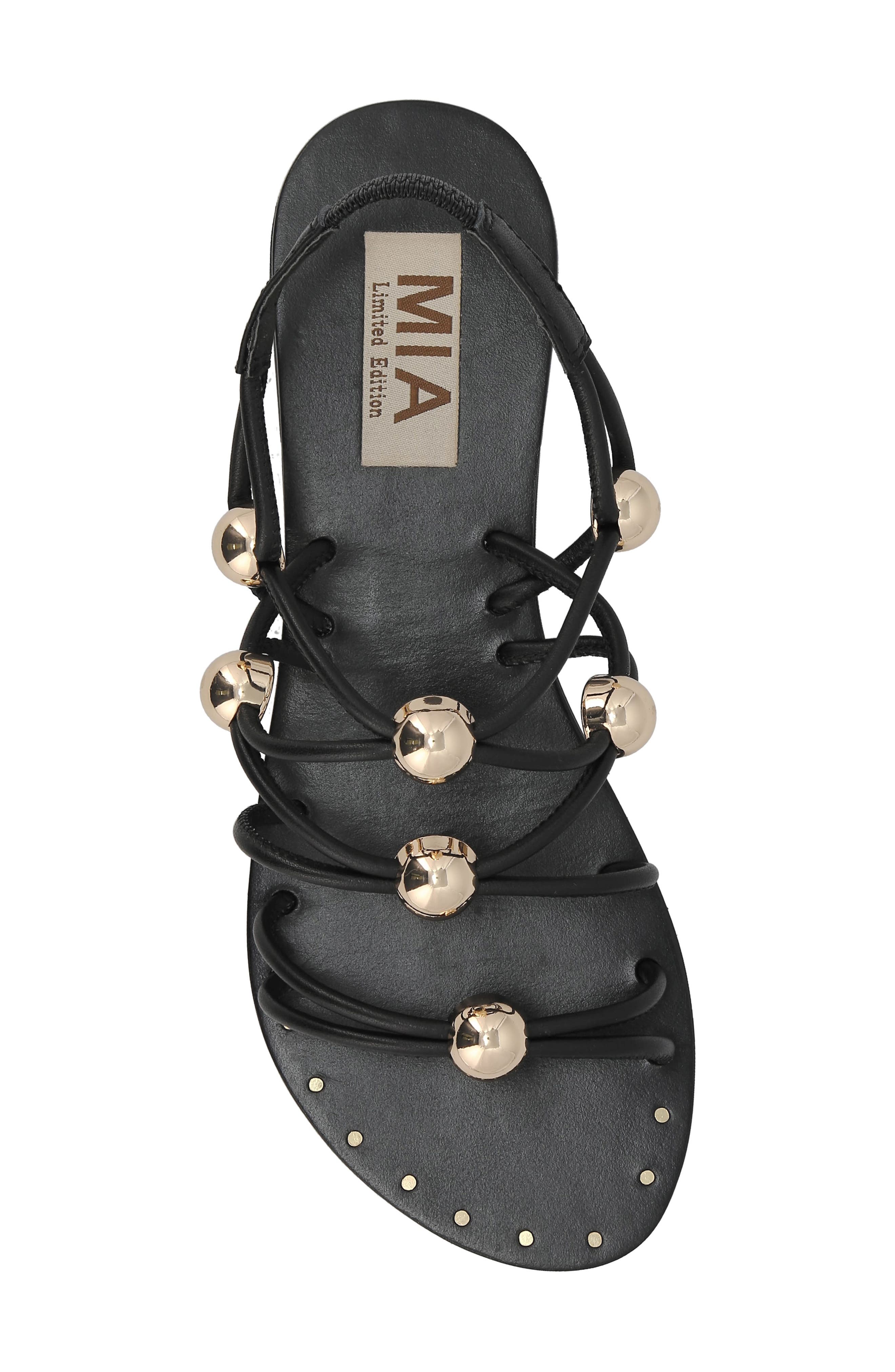 MIA Limited Edition Teagen Slingback Sandal, Alternate, color, Black