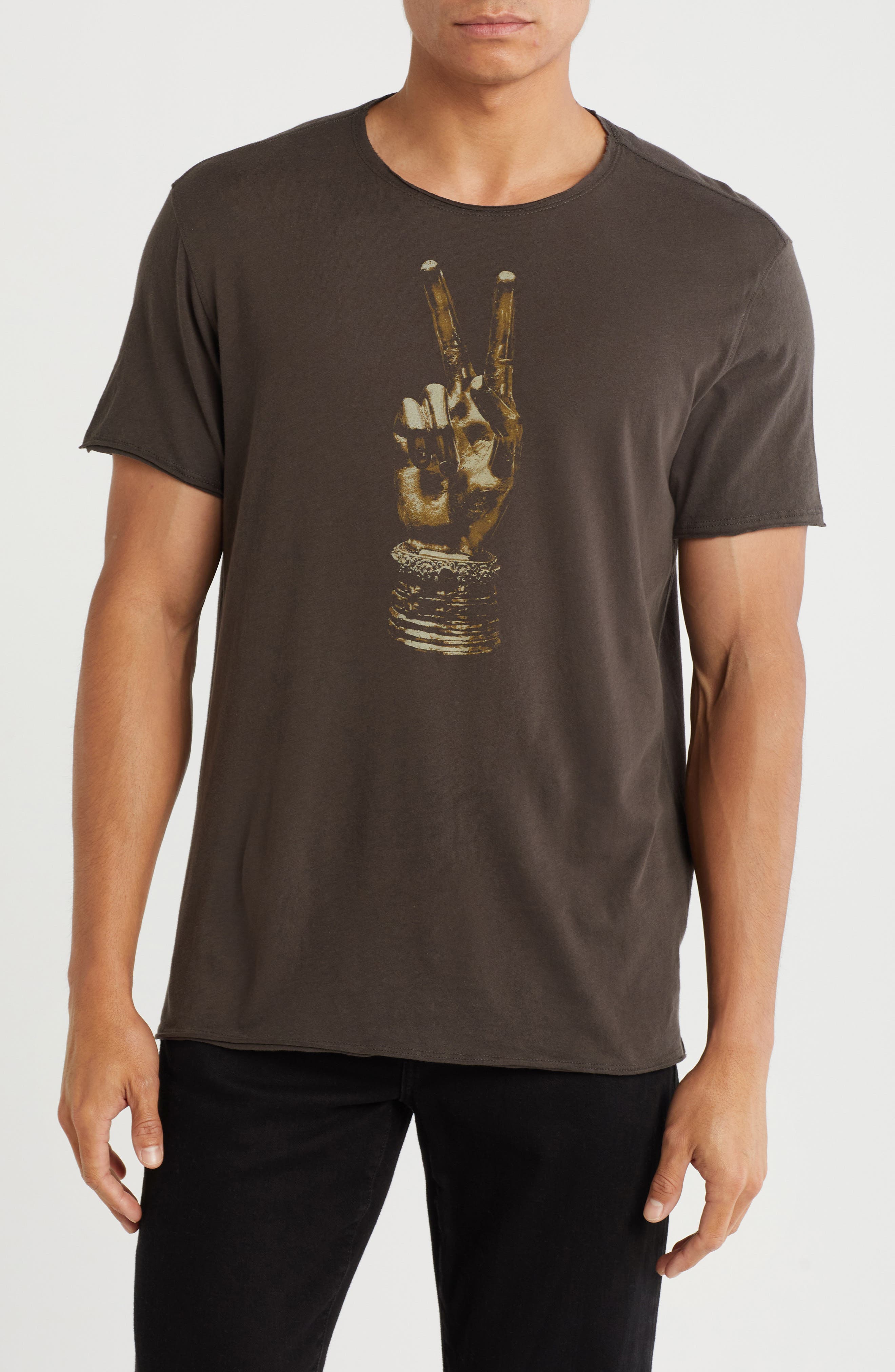 John Varvatos Royal Peace Graphic T-Shirt