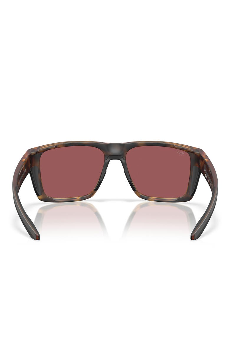 57mm Polarized Square Sunglasses, Alternate, color, MATTE TORTOISE/ GOLD 580G
