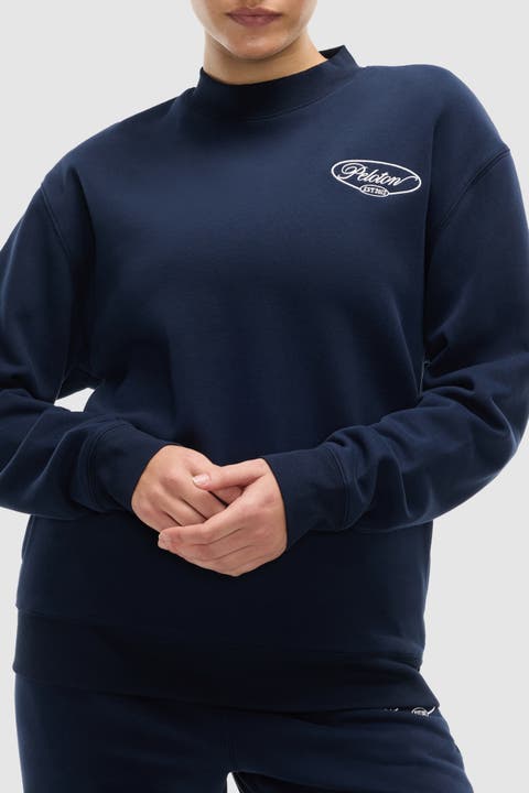 Soft Fleece Mock Neck Sweatshirt