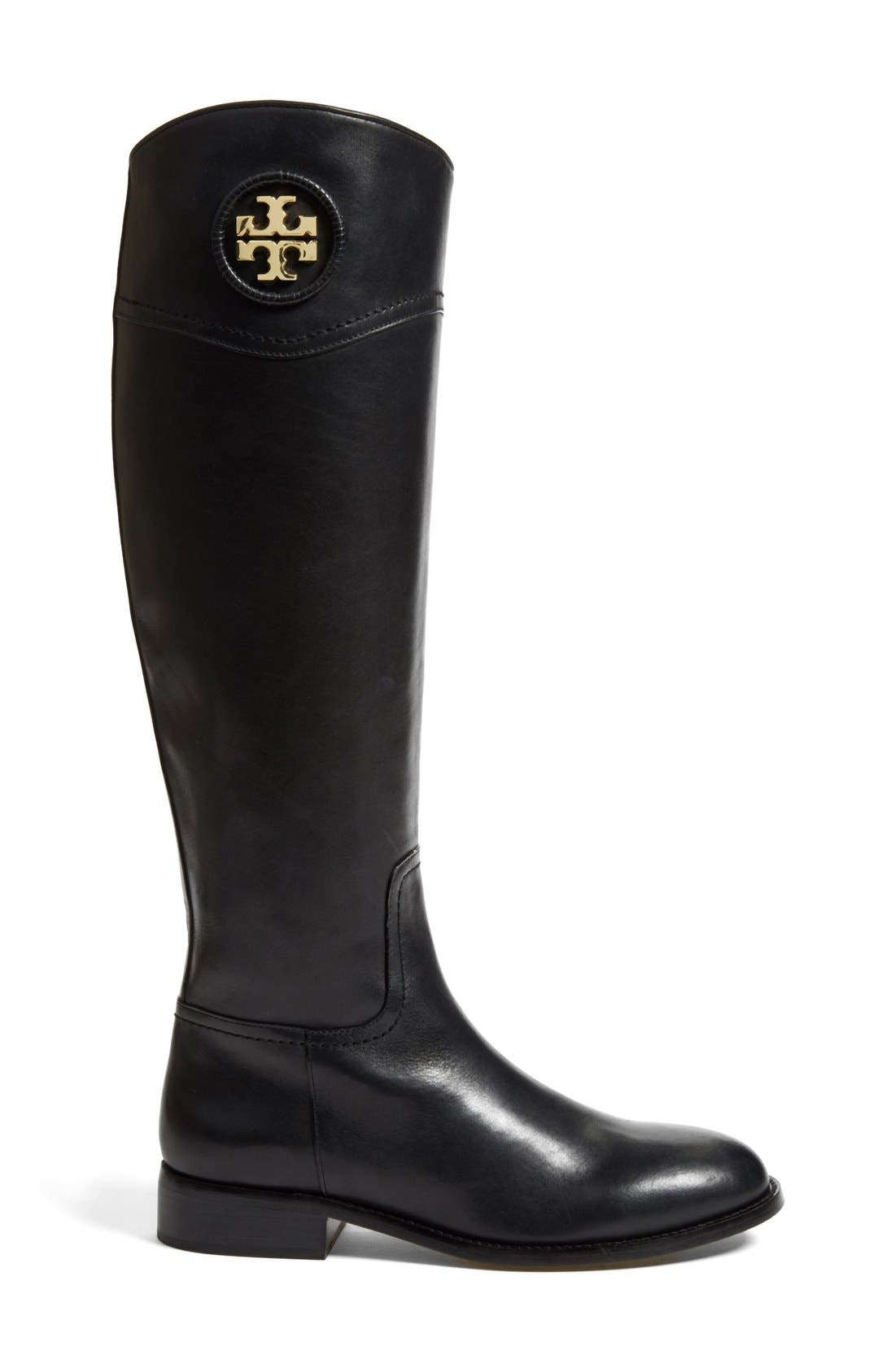 Tory Burch 'Ashlynn' Riding Boot, Alternate, color, 