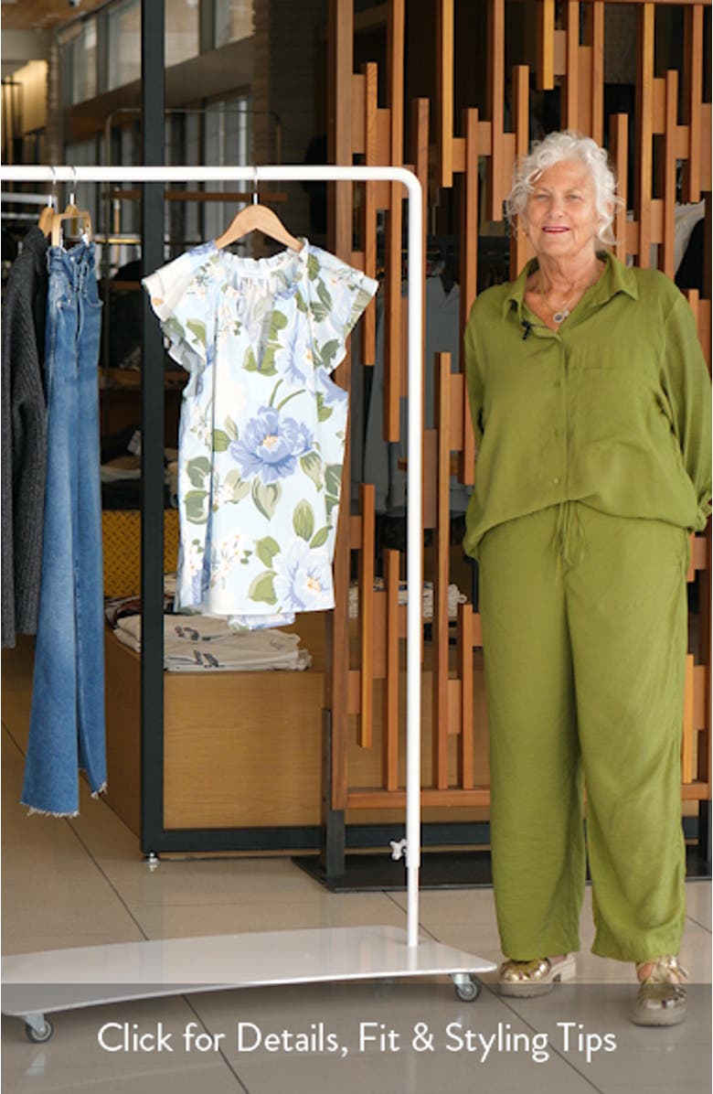 Sloane Floral Ruffle Top, sales video thumbnail