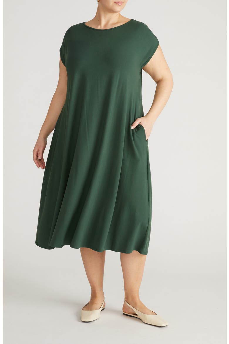 Heatwave Divine Jersey Dress, Main, color, CONIFER GREEN