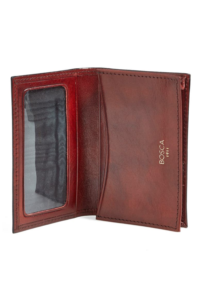 Old Leather Gusset Wallet, Alternate, color, DARK BROWN