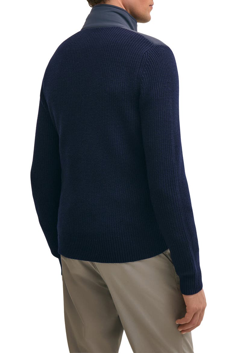 Performance Quilted Hybrid Jacket, Alternate, color, NAVY