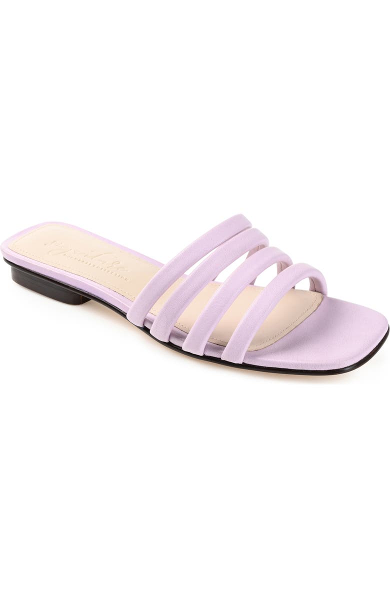 Journee Collection Cenci Strappy Slide Sandal, Main, color, Lilac