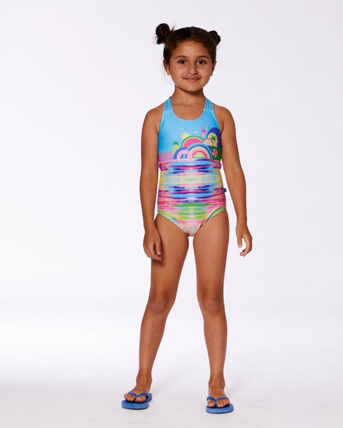 Deux Par Deux Little Girl's Printed One-piece Swimsuit Multicolored In Multicolored