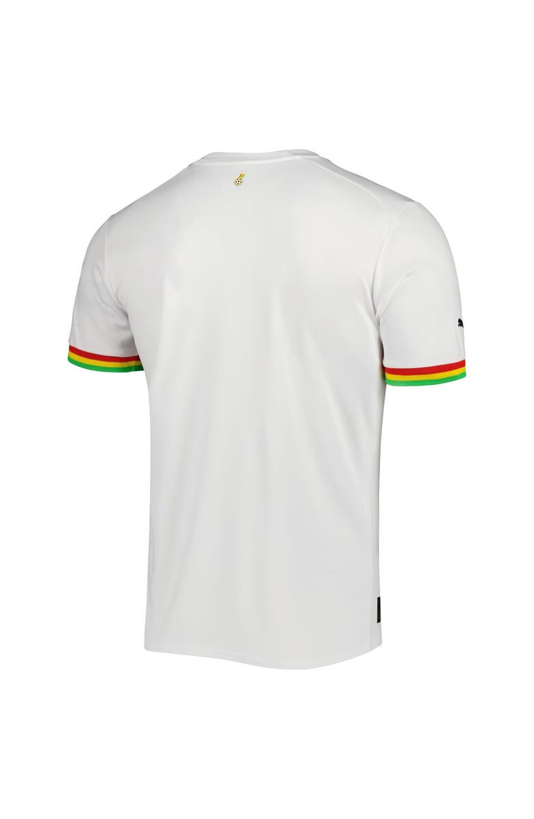 PUMA Men's Puma White Ghana National Team 2022/23 Home Replica Jersey, Alternate, color,