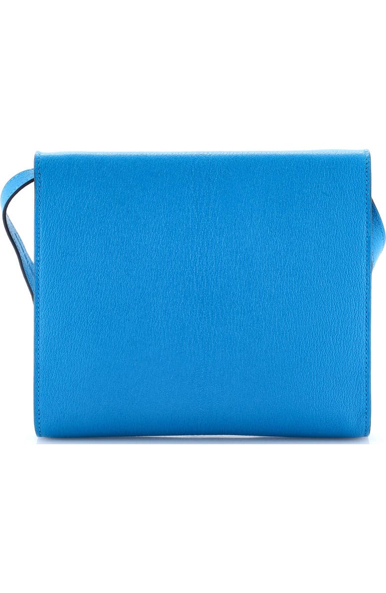 Pre-Owned Hermes Clic Wallet on Strap Chevre Mysore 16, Alternate, color, Bleu Frida