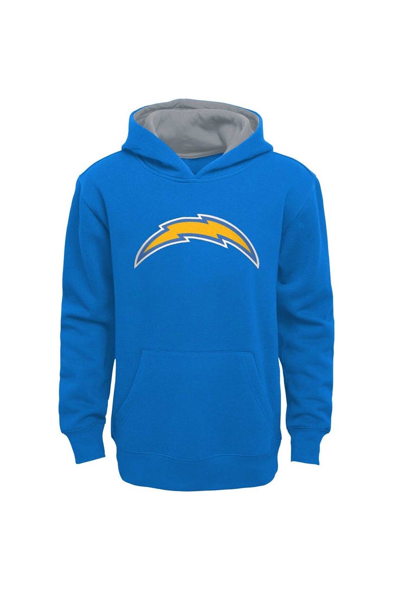 Youth Blue Los Angeles Chargers Prime Pullover Hoodie, Main, color, Blue