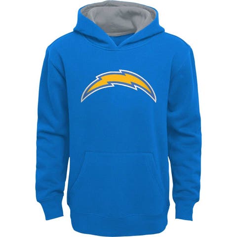 Youth Blue Los Angeles Chargers Prime Pullover Hoodie