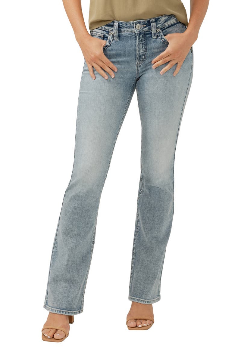 Suki Curvy Mid Rise Bootcut Jeans, Alternate, color, INDIGO