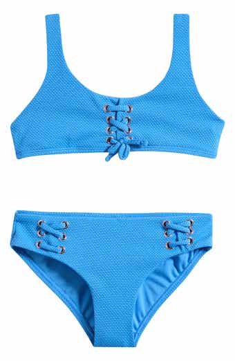 Raisins Kids' Newport Lace-Up Two-Piece Swimsuit