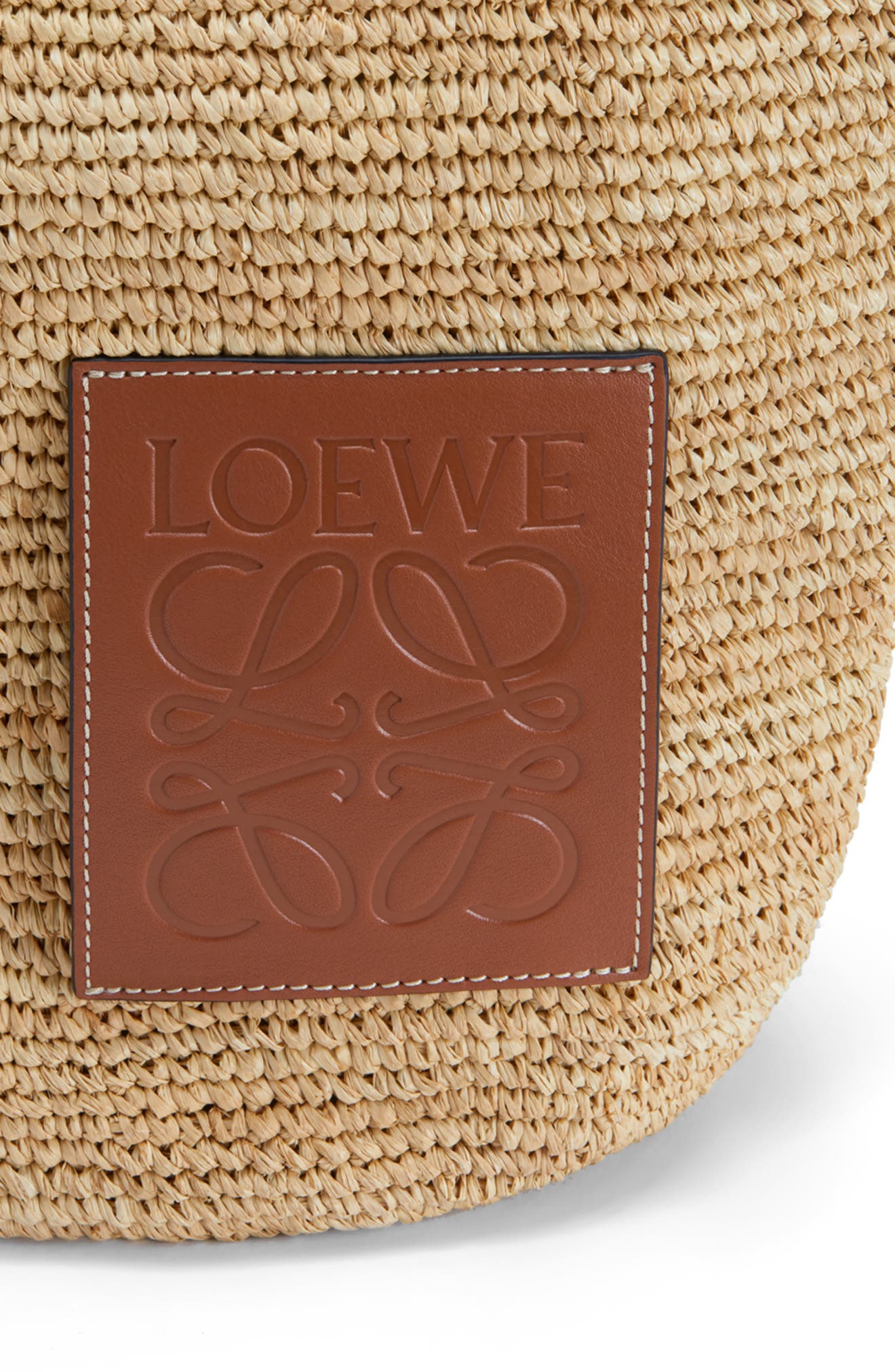 Loewe x Paula's Ibiza Raffia Slit Bag, Alternate, color, 