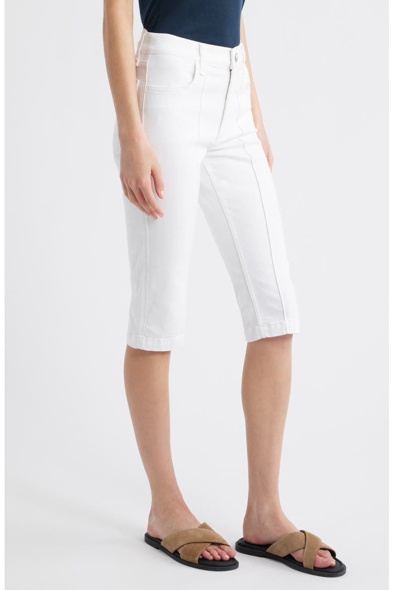 Flexi Kit Mid Rise Capri Jeans, Alternate, color, WHITE