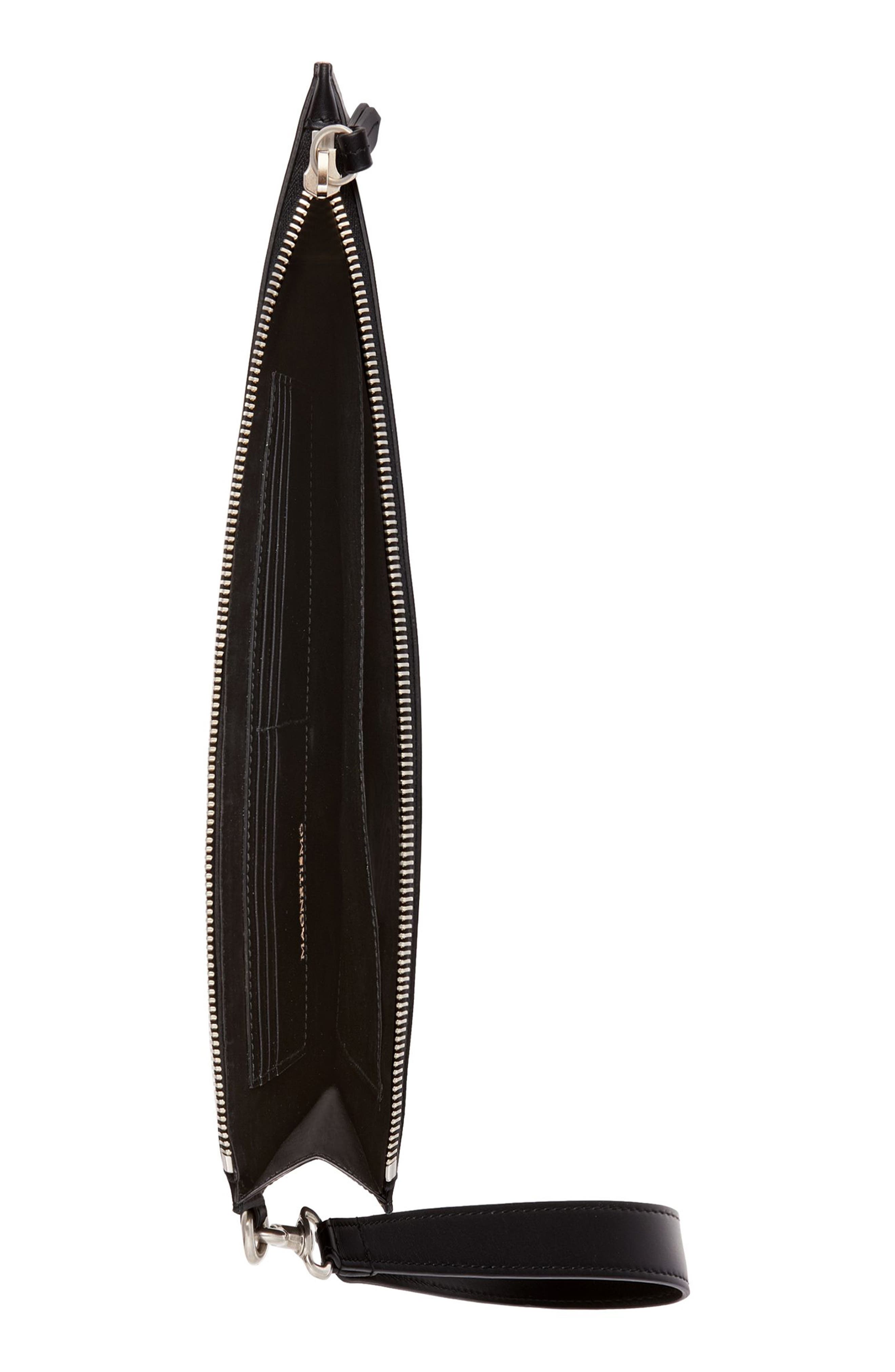 Gucci Guccy Moon & Stars Leather Zip Pouch, Alternate, color, 