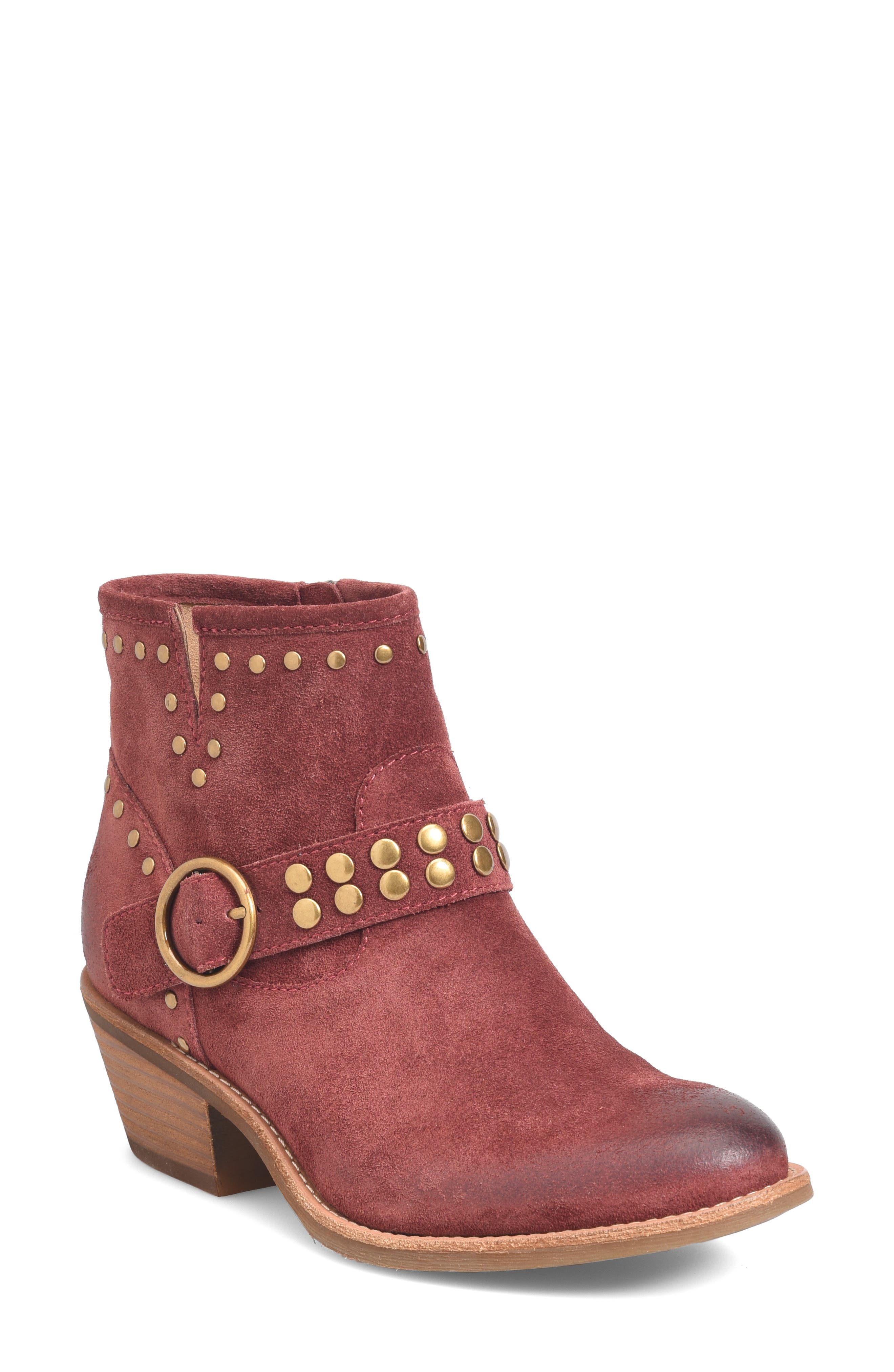 Allene II Bootie, Main, color, RUSTIC RED