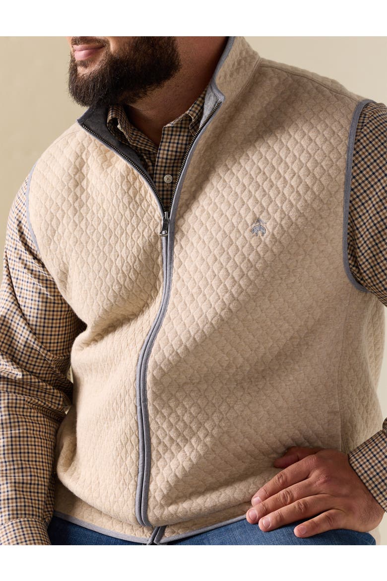 Big & Tall  Diamond Quilted Vest, Alternate, color, BEIGE