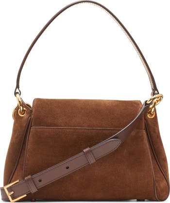 Small Tara Suede Shoulder Bag