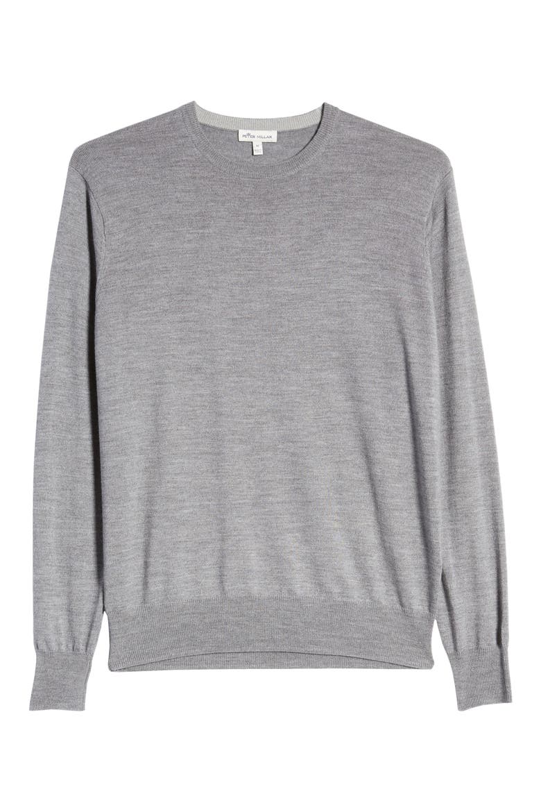 Crown Wool & Silk Sweater, Alternate, color, BRITISH GR