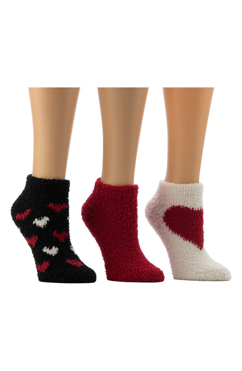 CUDDL DUDS 3-Pack Cozy Low Cut Socks, Main, color, High Rise
