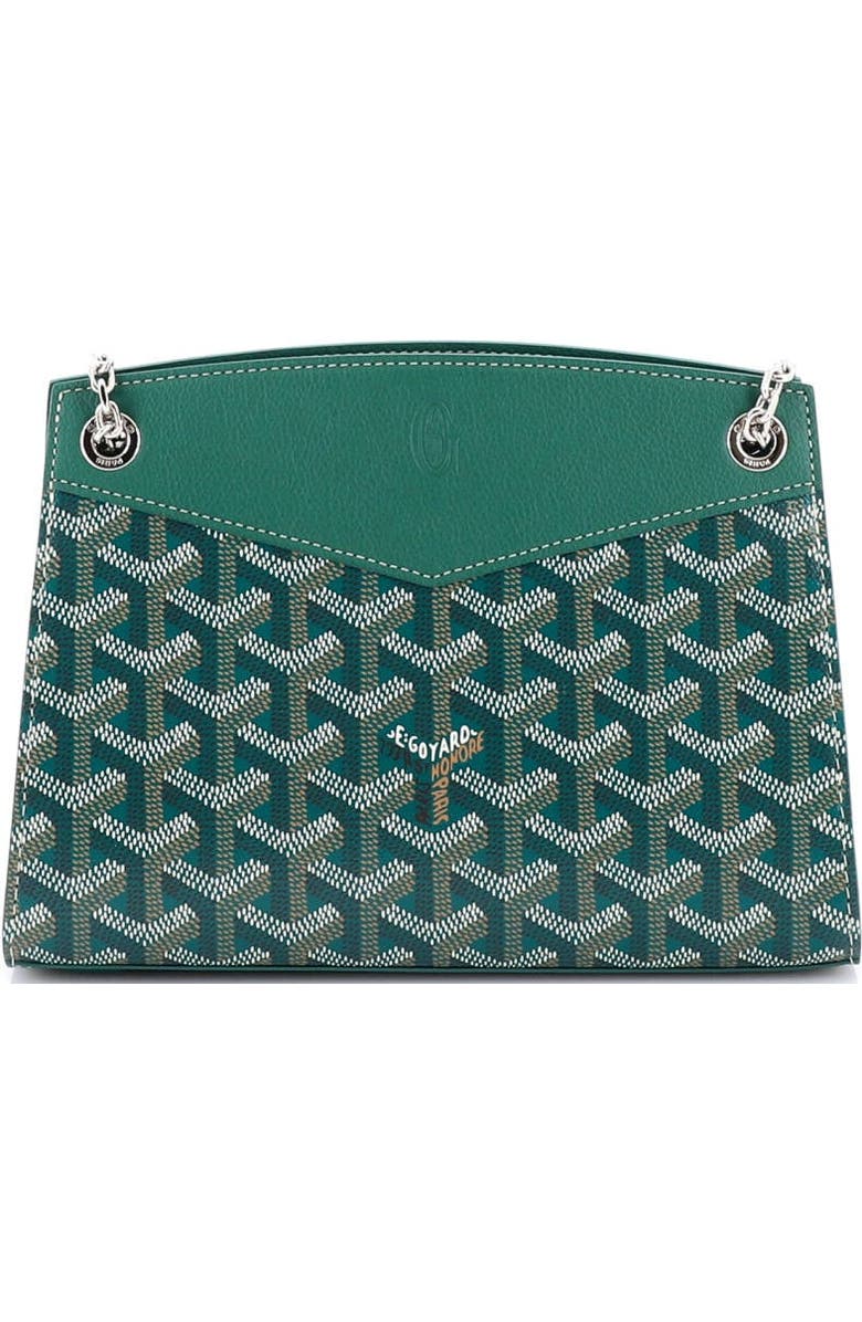 Pre-Owned Goyard Structured Rouette Chain Shoulder Bag Coated Canvas Mini, Alternate, color, Green