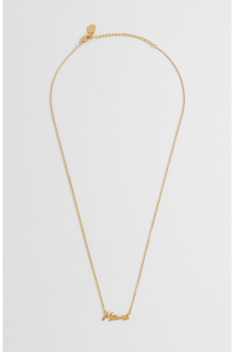 Mama Pendant Necklace, Alternate, color, GOLD