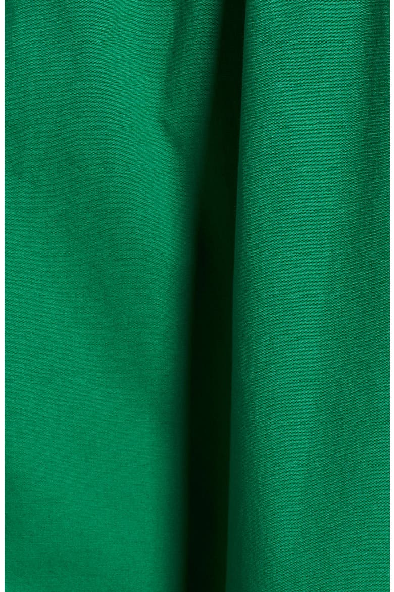 Pleat Collar Shirtdress, Alternate, color, KELLY GREEN