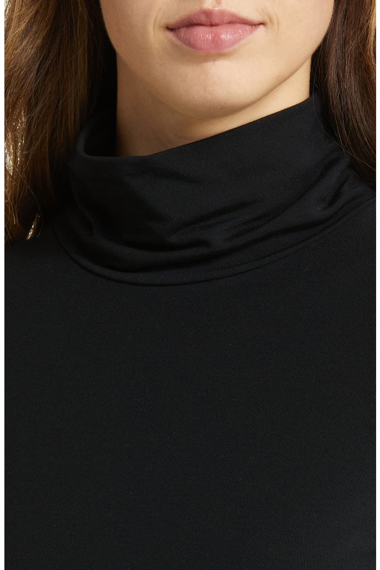 Modal Knit Turtleneck, Alternate, color, BLACK