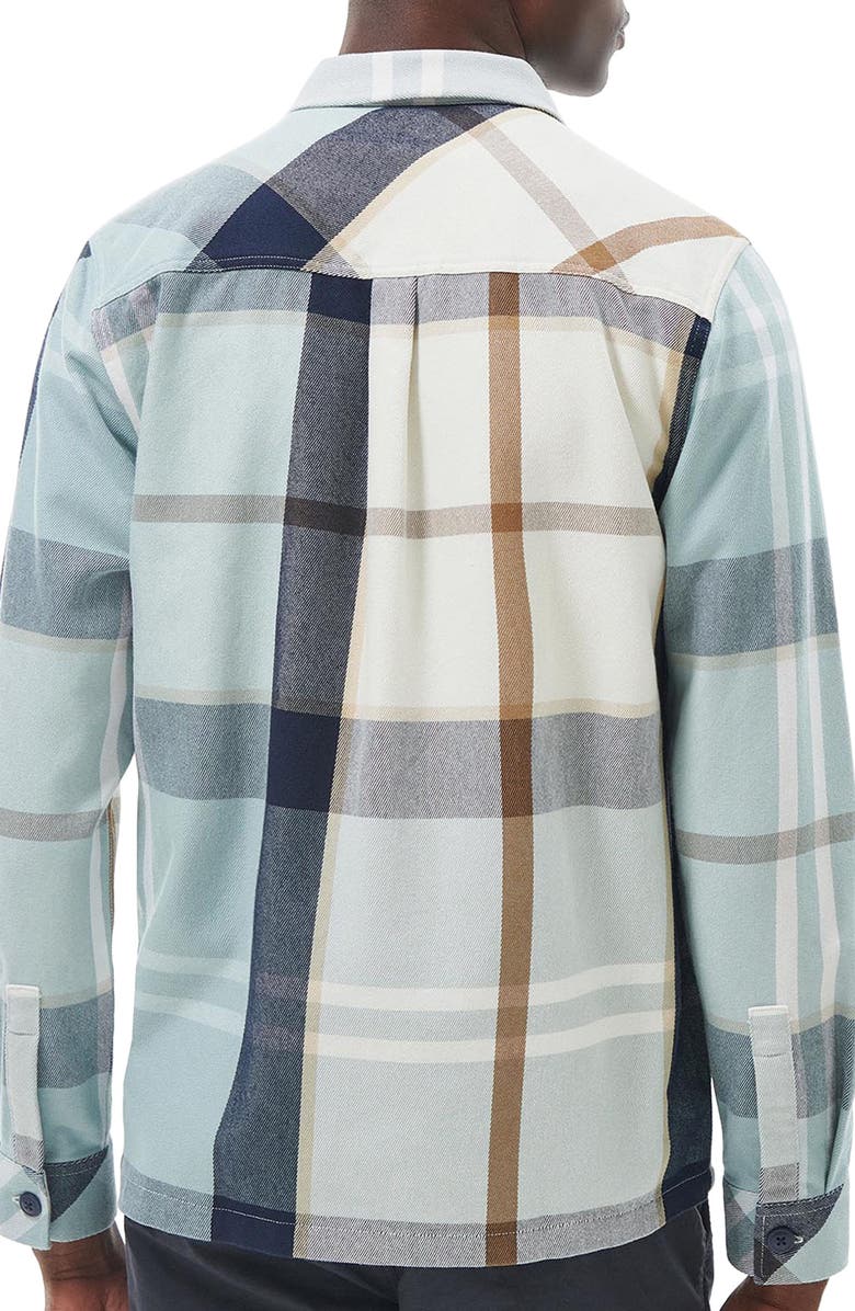 Barbour Ettrick Plaid Zip-Up Cotton Overshirt, Alternate, color, 