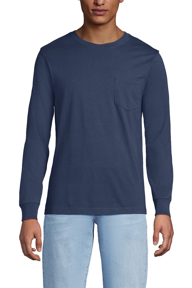Super-t Long Sleeve T-shirt With Pocket, Alternate, color, Nightfall Blue