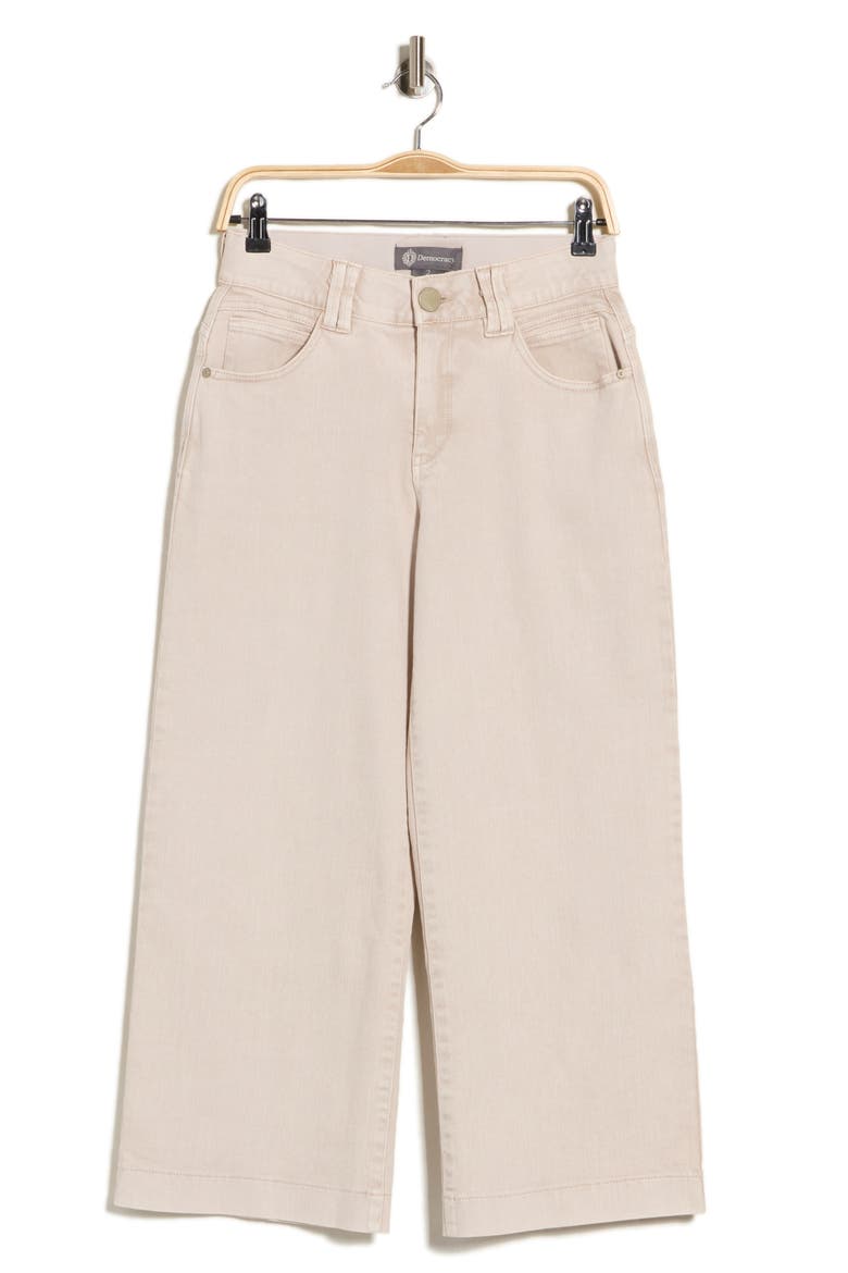 Wide Leg Crop Jeans, Alternate, color, WASHED LINEN