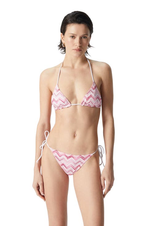 Slub Zigzag Viscose Blend Bikini