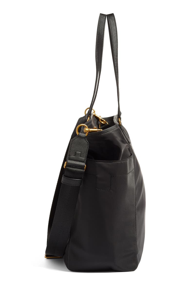 Scout Nylon Diaper Tote, Alternate, color, BLACK