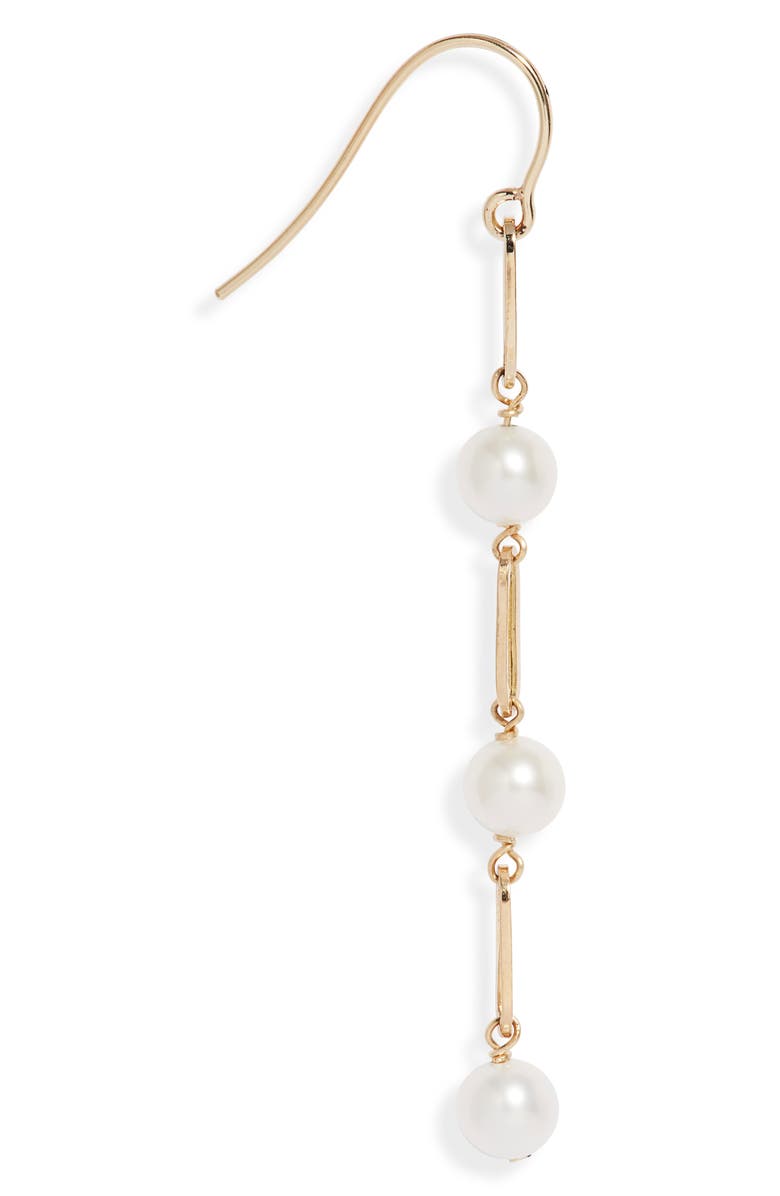 Poppy Finch Freshwater Pearl Drop Earrings, Alternate, color, 